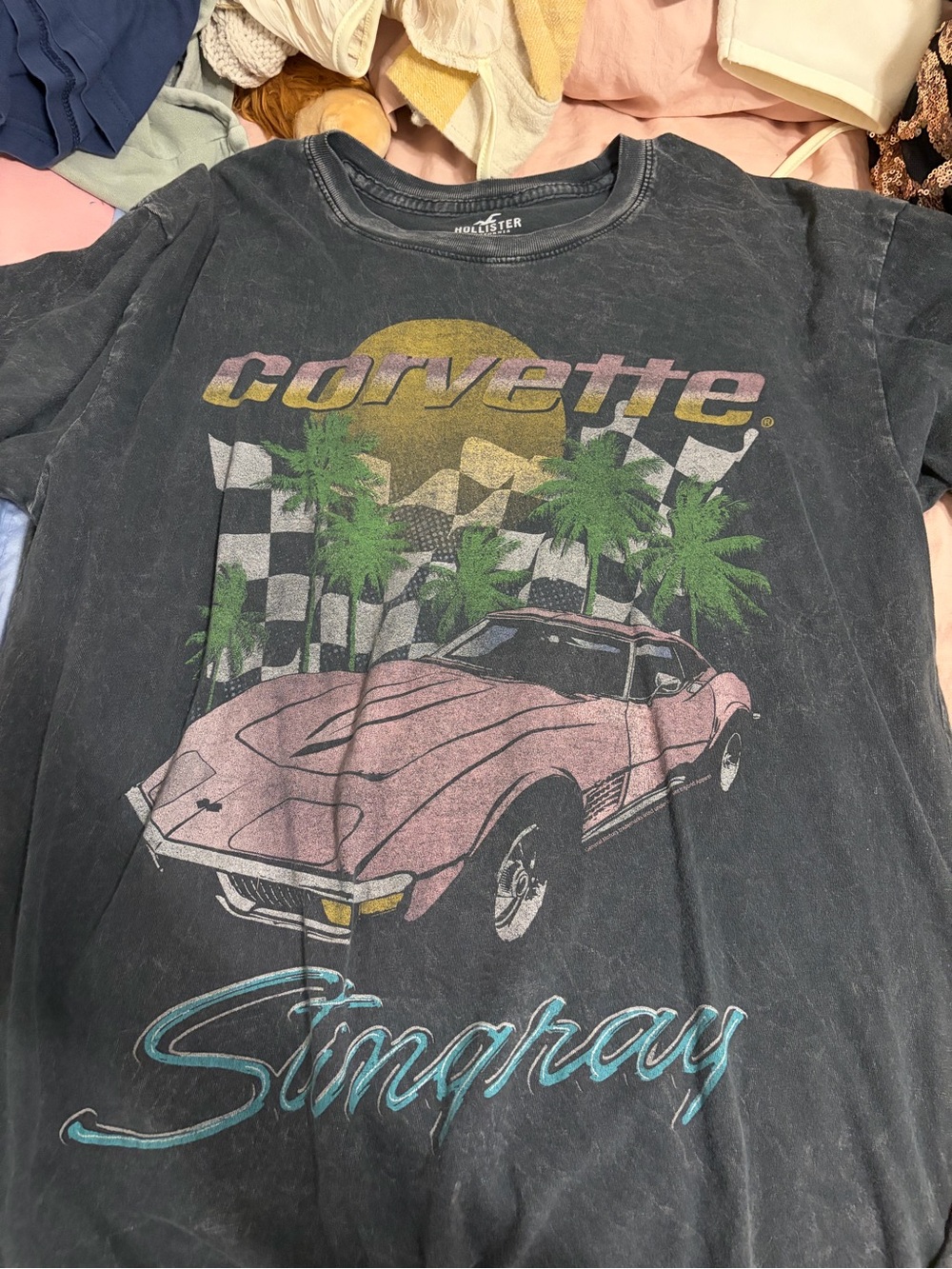 Hollister oversized Corvette Stingray Graphic Tee size small